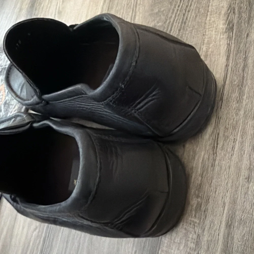 To Boot New York Adam Derrick Black Leather Slip-On Loafers Men's Size 9 Italy